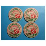 MILK CAPS -DELLINGER DAIRY JEFFERSONVILLE INDIANA