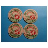 MILK CAPS -DELLINGER DAIRY JEFFERSONVILLE INDIANA