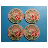 MILK CAPS -DELLINGER DAIRY JEFFERSONVILLE INDIANA