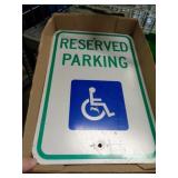 METAL HANDICAP PARKING SIGN