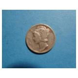 1937 SILVER MERCURY DIME