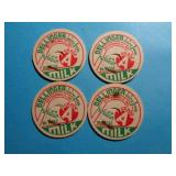 MILK CAPS -DELLINGER DAIRY JEFFERSONVILLE INDIANA