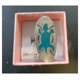 STERLING SILVER RING SZ 6 5.9G