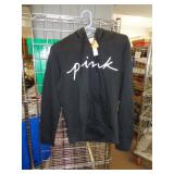"PINK" VICTORIAS SECRET HOODED JACKET SZ LG / RK