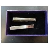 STERLING SILVER TIE CLIPS 13.4G