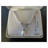 STERLING SILVER SWAROVSKI NECKLACE