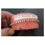 STERLING SILVER & RHINESTONE BRACELET