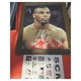 SIGNED 8X10 W COA - MIKE TYSON / FRAME BROKE