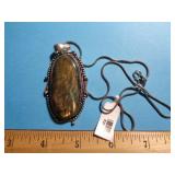 GERMAN SILVER NECKLACE - LABARODORITE