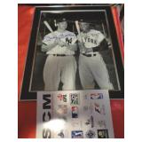 SIGNED 8X10 W COA - MICKEY MANTLE & WILLIE MAYS