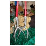 VINTAGE ALUMINUM DEER ANTLER CANDLE HOLDERS / BM