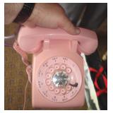 VINTAGE PHONE PINK DIAL / BM