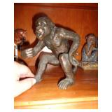 RESIN MONKEY FIGURE / LR