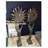 2 - BRONZE STATUES / LR