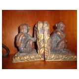 MONKEY THEME BOOKENDS / LR