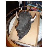 RESIN BUFFALO WALL DECOR / LR