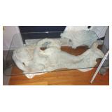 HEAVY CONCRETE MERMAID TABLE 16"X48" / LR