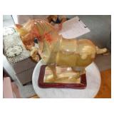 CHINESE MARBLE HORSE "HAS A STRESS CRACK" / LR