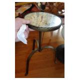 MIRROR TOP PLANT STAND OR VANITY STAND / LR