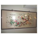 CHINESE EMBROIDERY ON SILK 36" X 74" / BM
