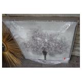 29" X 29" FLOWERING TREE ART PRINT / SR