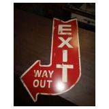 METAL EXIT SIGN / BM