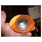 STAG WOOD BELT BUCKLE