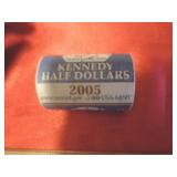 $10 BANK ROLL OF 2005-P KENNEDY HALF DOLLARS