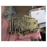 1979 BRASS CABOOSE BELT BUCKLE