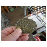 CSA BELT BUCKLE W BUILT IN LOCKBACK KNIFE