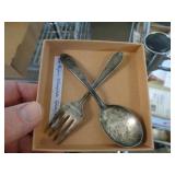 SILVERPLATE BABY FORK & SPOON