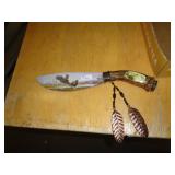 EAGLE SCENE HUNTING KNIFE
