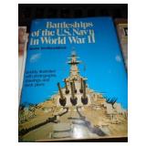 US BATTLESHIPS WWII HARDCOVER 1977