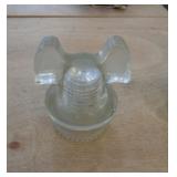 MICKEY MOUSE EARS GLASS INSULATOR