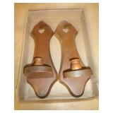 WOOD CANDLE SCONCES