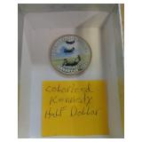 COLORIZED KENNEDY HALF DOLLAR