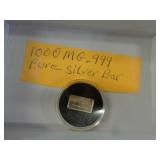 1000MG (1G) .999 SILVER BAR
