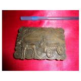 BRASS COCA COLA  BELT BUCKLE