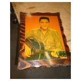 ELVIS PHOTO LAMINATED ON WOOD