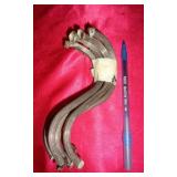 7 - WEIGHTED STERLING SILVER CANDLABRA  ARMS