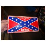 METAL REBEL LICENSE PLATE