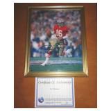 8X10 W COA -  JOE MONTANA