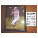 8X10 W COA -  PEYTON MANNING