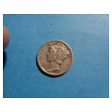 1939-D SILVER MERCURY DIME