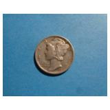 1939-D SILVER MERCURY DIME