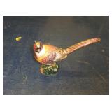 ENAMELED PHEASANT TRINKET BOX