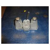 VINTAGE S& P SHAKERS W COVERED SUGAR