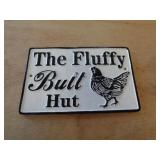 6"X10" CAST IRON SIGN - CHICKEN