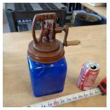 REPRO BUTTER CHURN BLUE LARGE