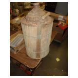 WOOD COVERED METAL CAN / UT